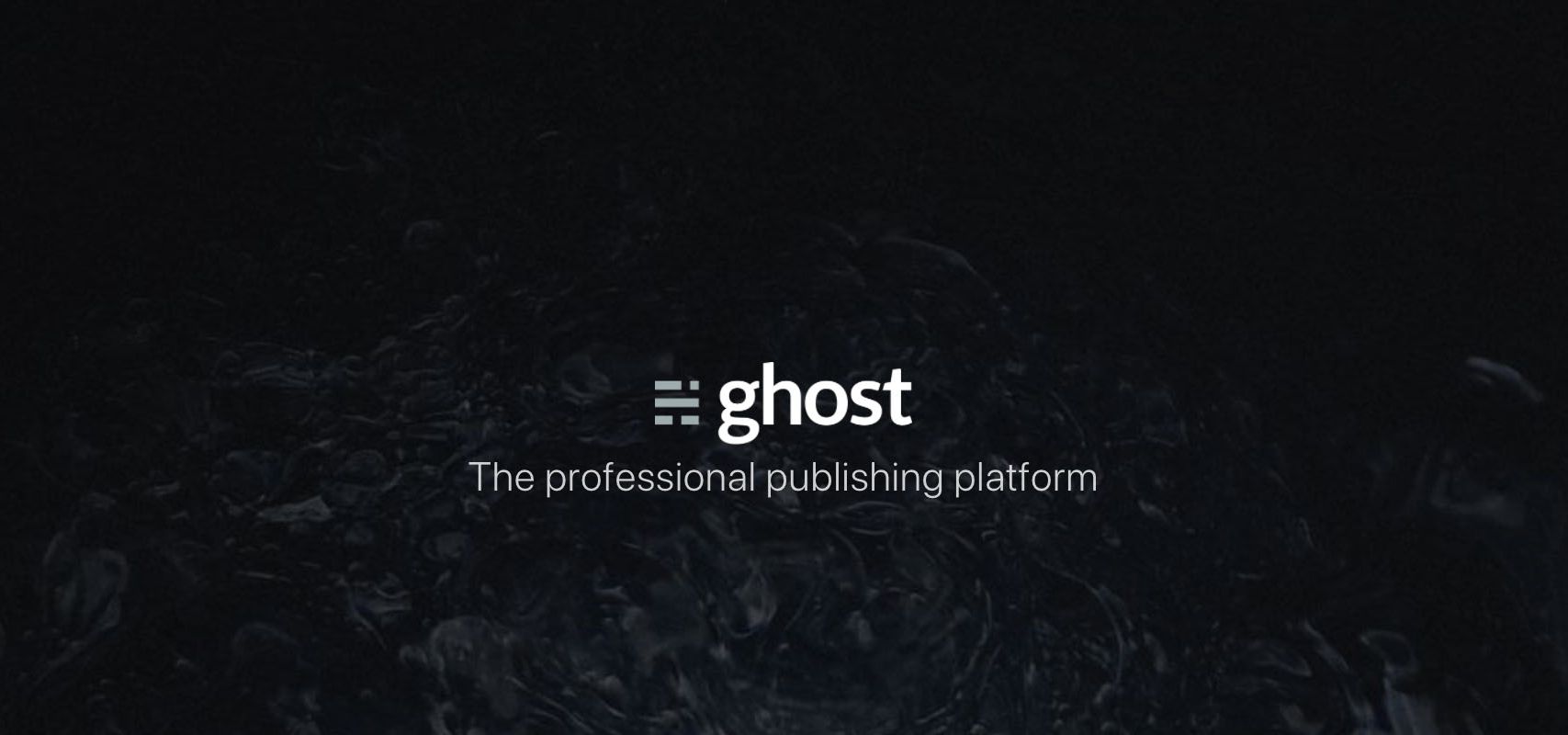 开始使用 Ghost 啦!